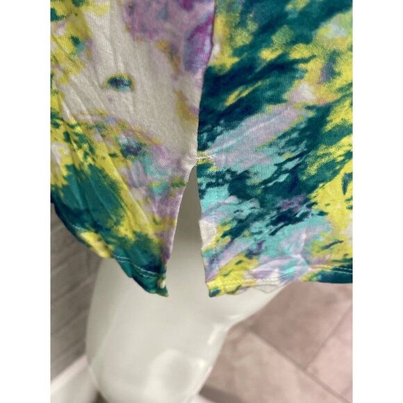 Simple Vera Women Short Sleeve Tie Dye T-Shirt Dress Size M - Picture 7 of 11